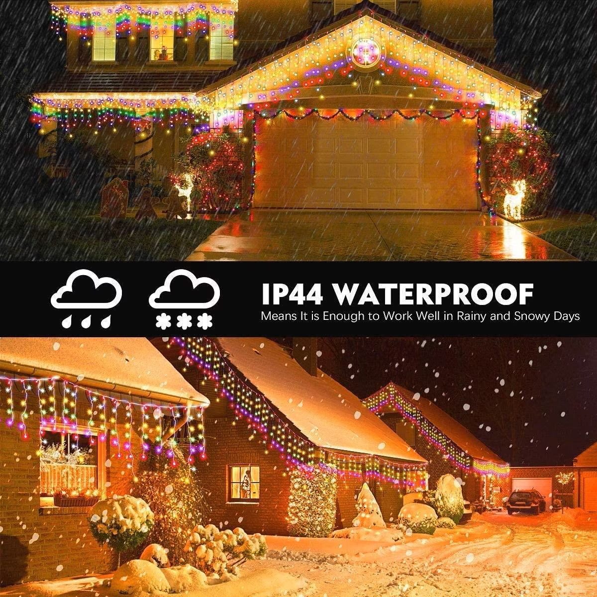 Instalatie Craciun Turturi cu Flash MRG M946, 12M, Intreconectabila, Multicolor